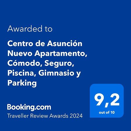 Centro De Asuncion Nuevo Apartamento, Comodo, Seguro, Piscina, Gimnasio Y Parking Zewnętrze zdjęcie