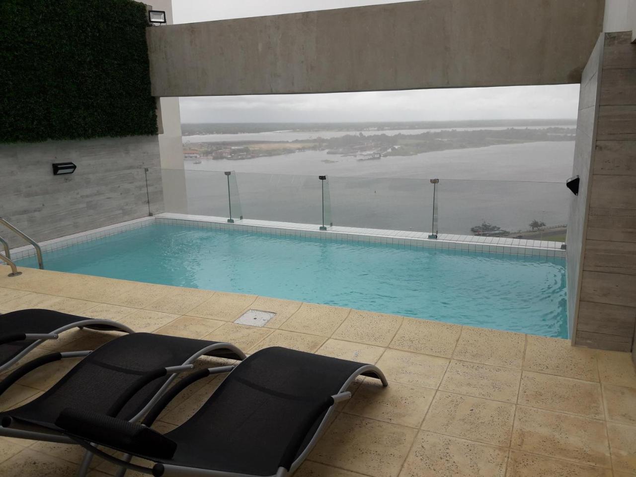 Centro De Asuncion Nuevo Apartamento, Comodo, Seguro, Piscina, Gimnasio Y Parking Zewnętrze zdjęcie